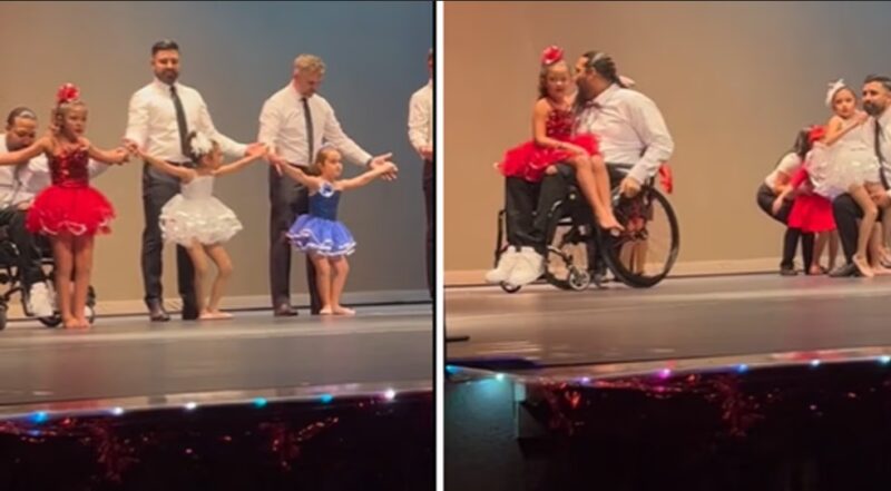 Un homme victime d'un chauffard ivre ne laisse pas son fauteuil roulant l'empêcher de danser avec sa fille