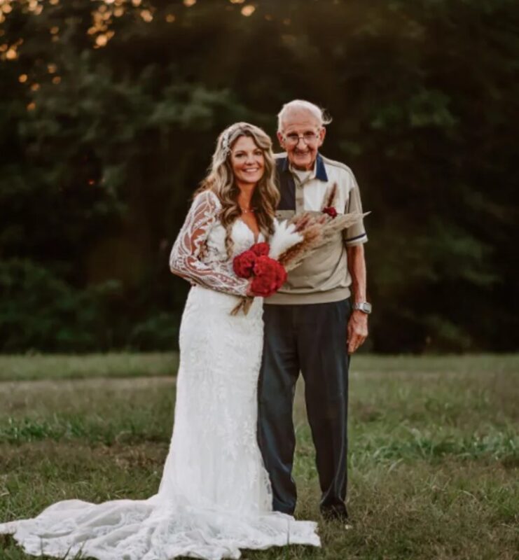 Un papy de 94 ans cultive depuis environ 40 ans un jardin de fleurs exceptionnel pour les noces de sa petite-fille