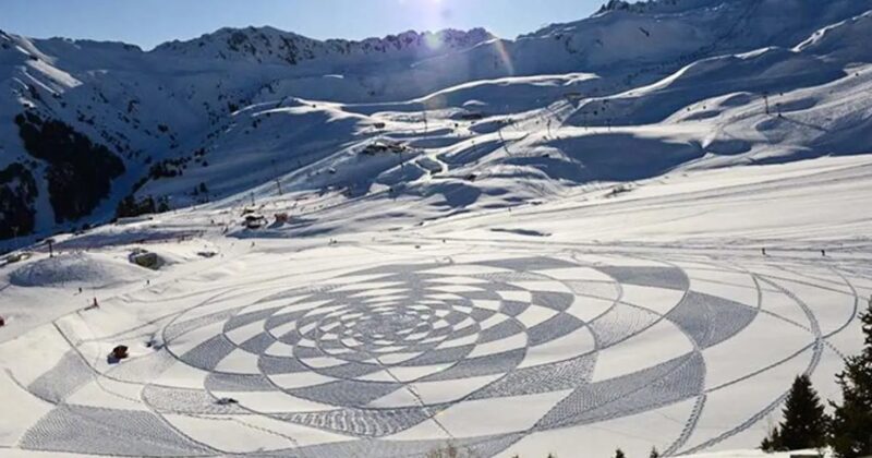 Simon Beck : La neige transformée en chef-d'œuvre par l'artiste