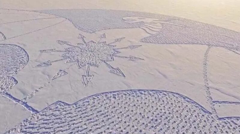 Simon Beck : La neige transformée en chef-d'œuvre par l'artiste