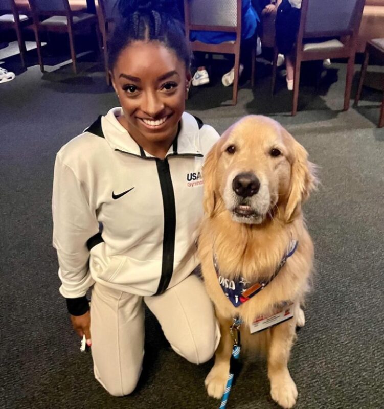 Un chien "déstressant" pour encourager les sportifs américains lors des Jeux olympiques