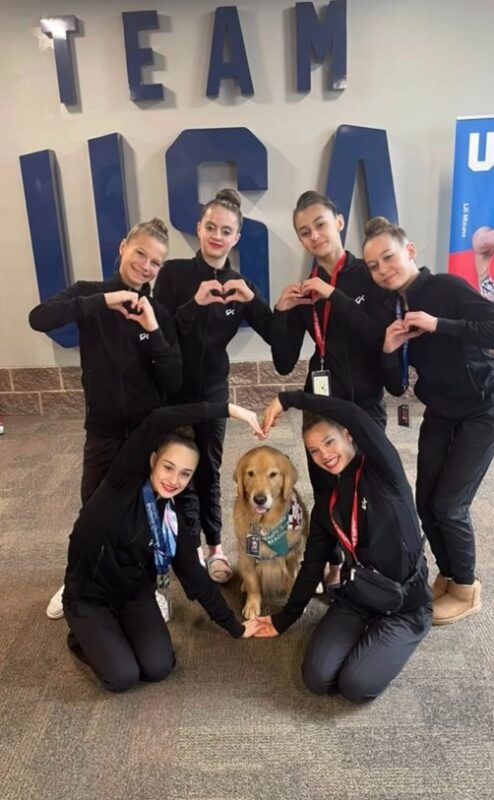 Un chien "déstressant" pour encourager les sportifs américains lors des Jeux olympiques
