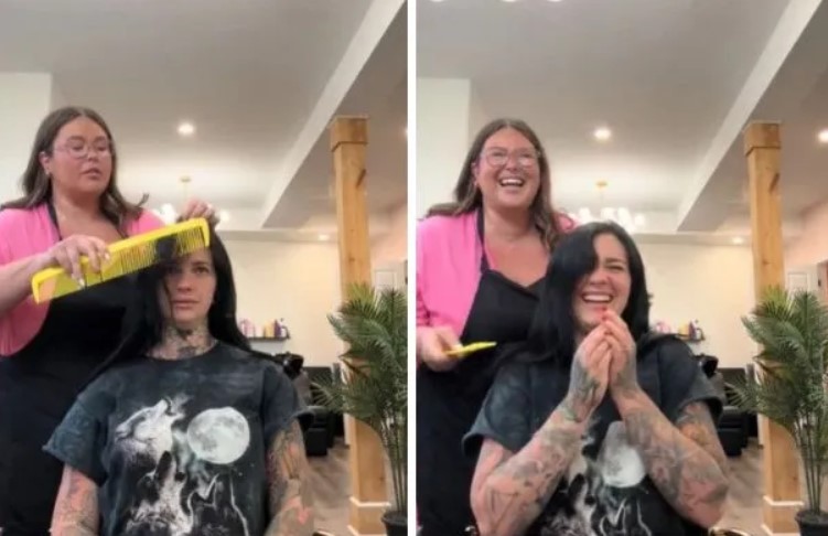 Trop drôle : Une coiffeuse fait une farce à ses clients en leur faisant une surprise des plus folles