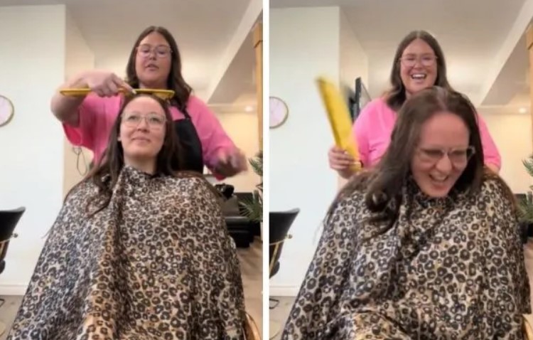 Trop drôle : Une coiffeuse fait une farce à ses clients en leur faisant une surprise des plus folles