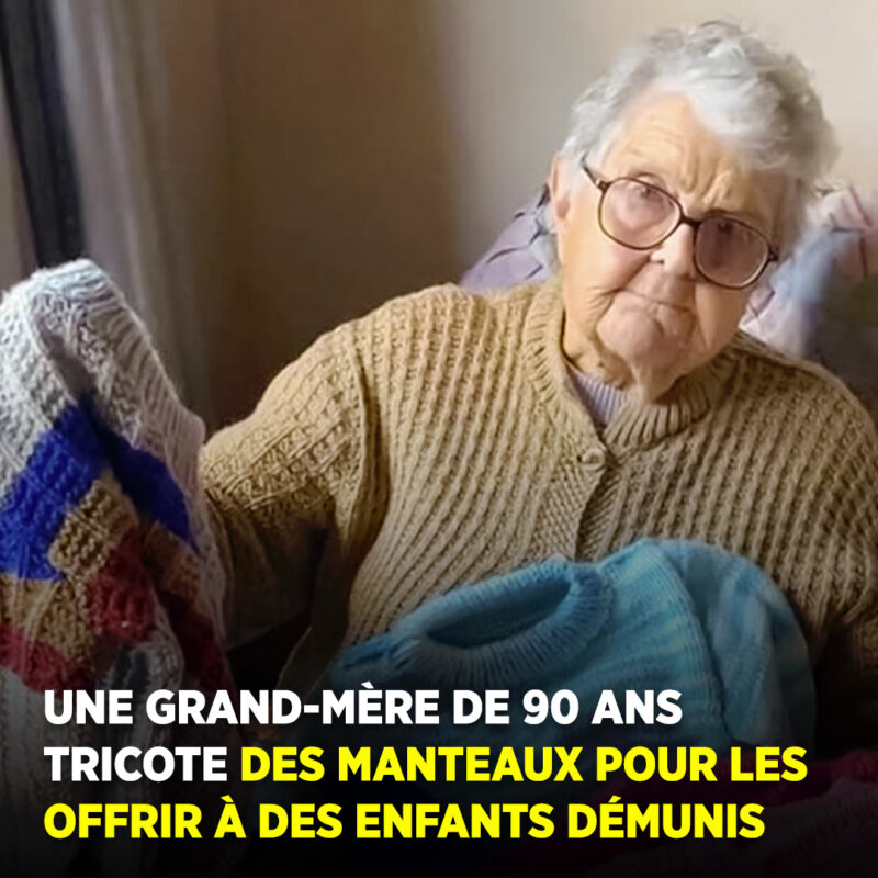 Une grand-mère de 90 ans tricote des manteaux pour les offrir aux enfants dans le besoin