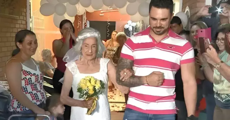 Âgée de 96 ans, elle épouse l'amour de sa vie dans une pension pour personnes retraitées