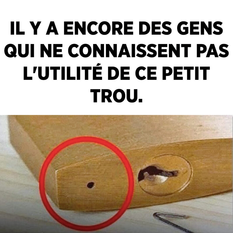 À quoi sert ce petit trou dans le cadenas ?
