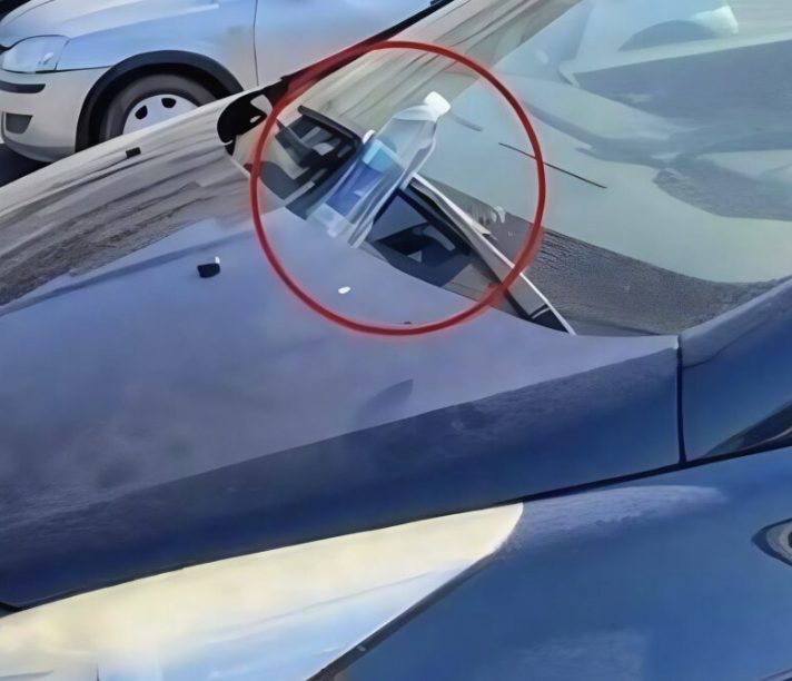 Attention, si vous trouvez une bouteille en plastique sur le capot de votre voiture, attention, vous êtes en danger