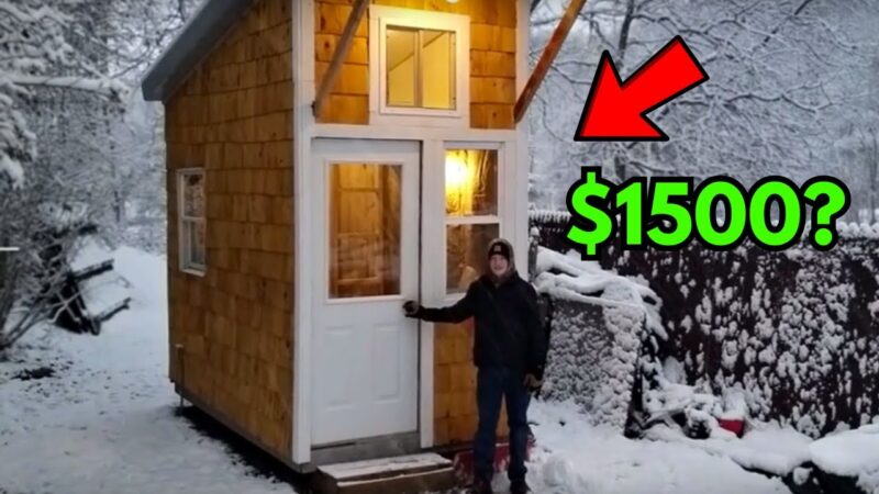 Pour le prix d'un iPhone, il a fait construire une maison de seulement 89 mètres carrés, mais ne tardez pas à voir l'intérieur