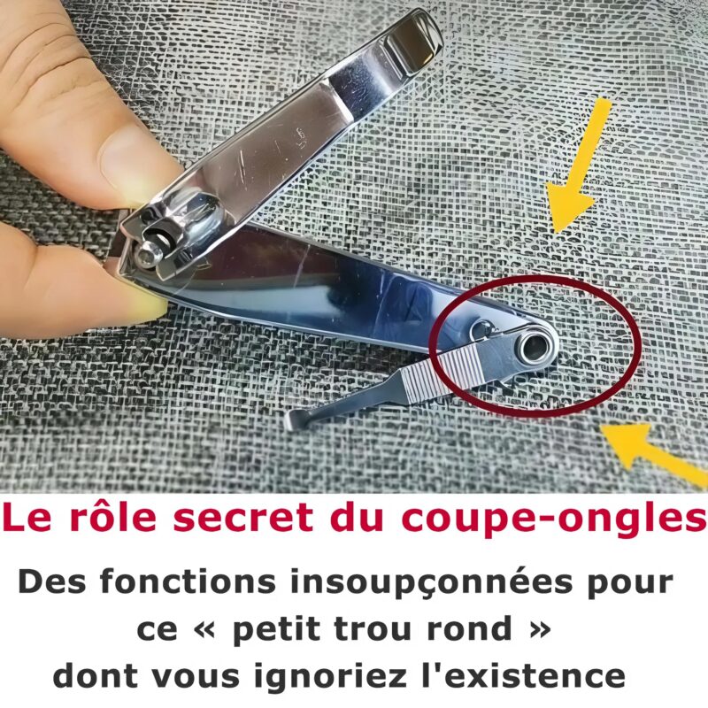 Le rôle secret du coupe-ongles : des fonctions insoupçonnées pour ce « petit trou rond » dont vous ignoriez l'existence