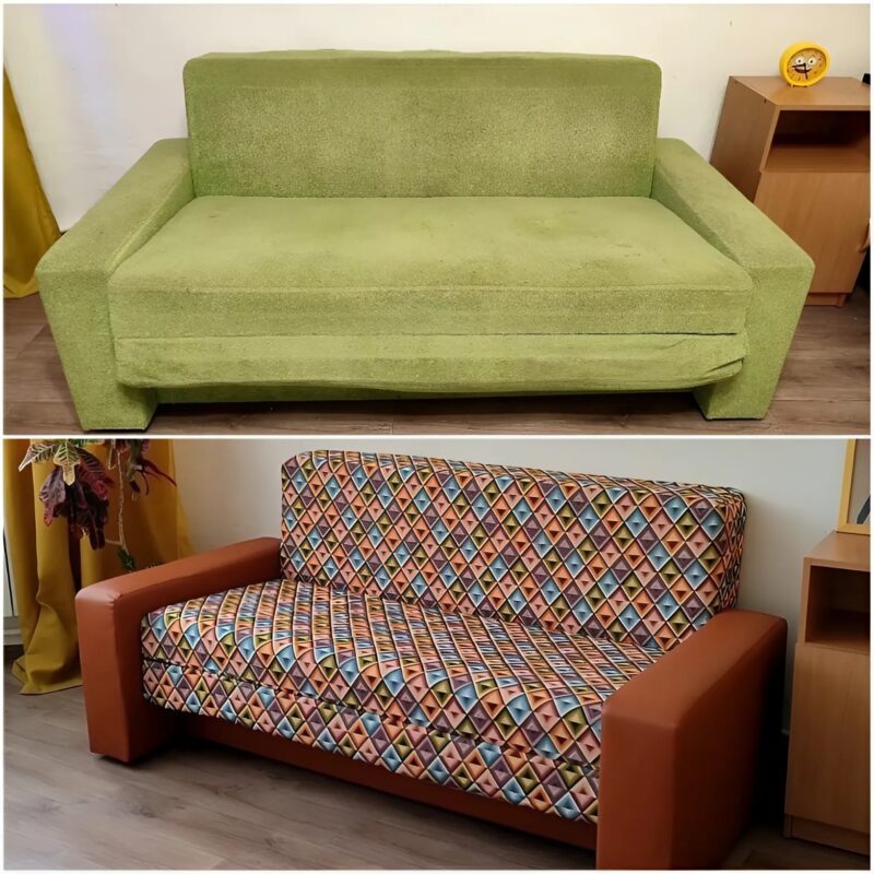 La seconde vie d'un vieux canapé : une transformation Incroyable !