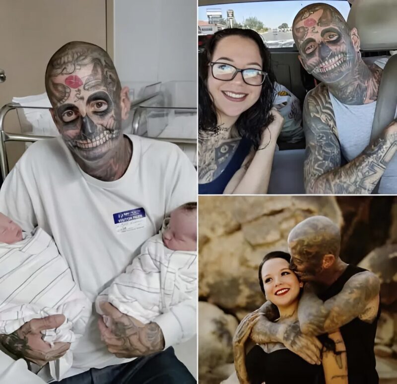Âgé de cinquante et un ans, ce doux papa aux plus de deux cents tatouages a été comparé à un monstre