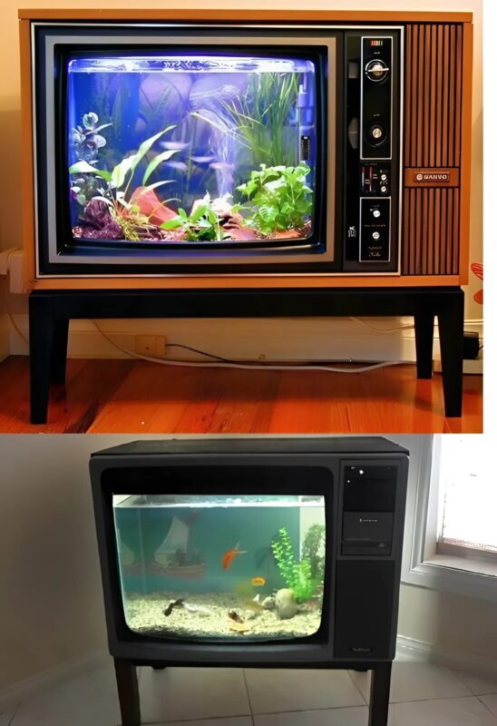 Cette vieille télévision aurait fini à la poubelle, mais la créativité de mon père lui a donné une nouvelle vie et un tout autre but