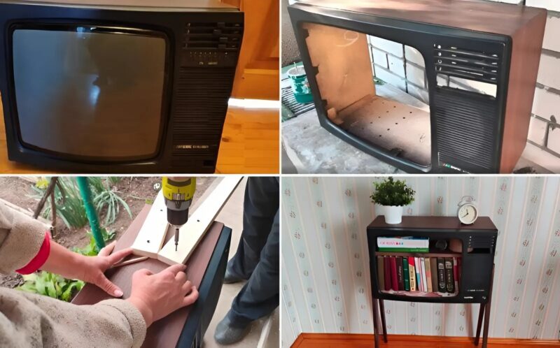 Cette vieille télévision aurait fini à la poubelle, mais la créativité de mon père lui a donné une nouvelle vie et un tout autre but
