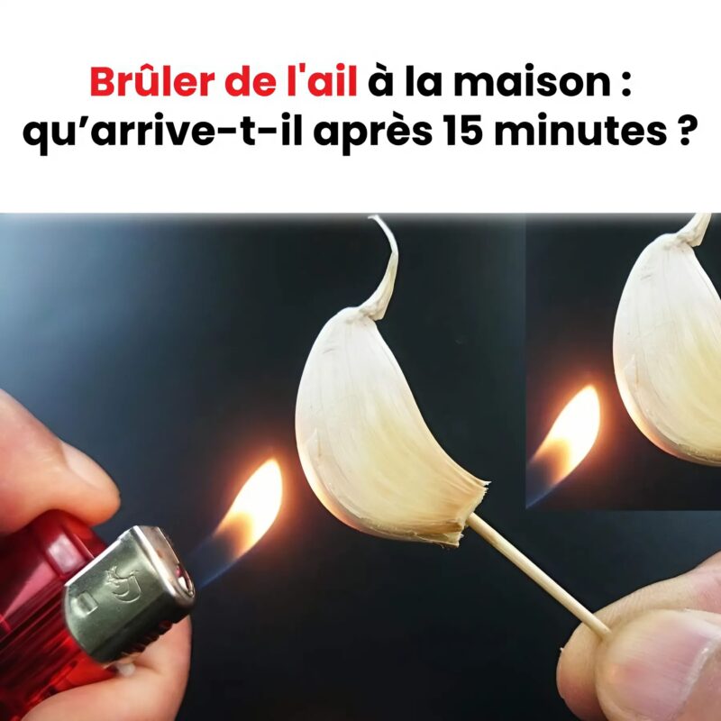 Les effets surprenants de l'ail brûlé à la maison après seulement quinze minutes : un bienfait immédiat pour votre santé