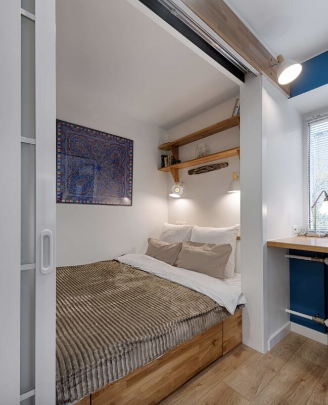 Elle a acheté un studio en ruine et l’a transformé en un deux-pièces sublime – voici comment elle a fait