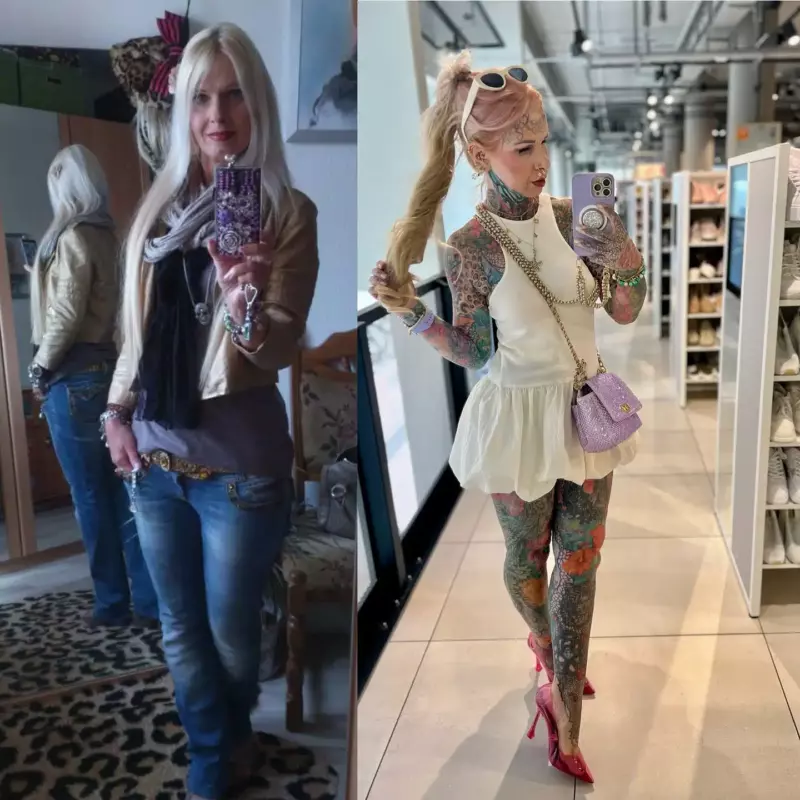 Cette mamie dévoile à quoi elle ressemblait avant ses tatouages sur tout le corps
