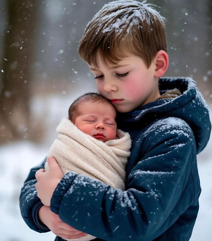 Il traverse seul une tempête avec sa sœur dans les bras, mais ce que font leurs parents glace le sang